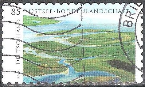 Mar Báltico, paisaje de Bodden.