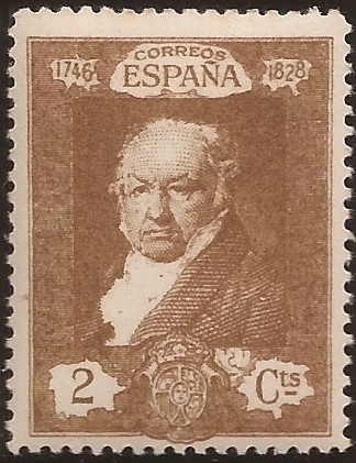 Retrato de Goya  1930  2 cents