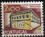 Portugal 1974 Scott 1221 Sello Edificios Palacio Municipal de Bragança Usado 