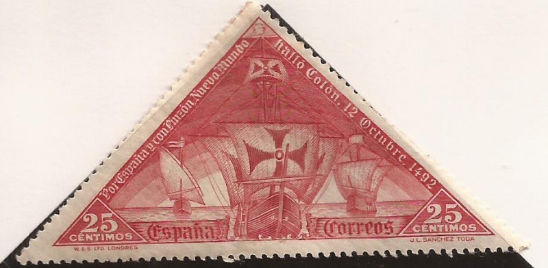Las Tres Carabelas  1930  25 cents
