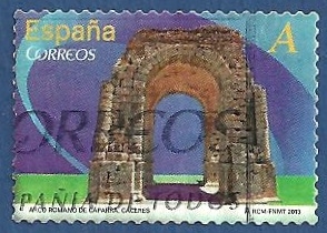 Edifil 4764 Arco romano de Cáceres A