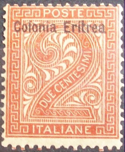 DUE CENTESIMI. Eritrea. 1893
