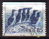 SUECIA Sweden Sverige 1976 Scott 1153 Sello Fauna Animales Aves