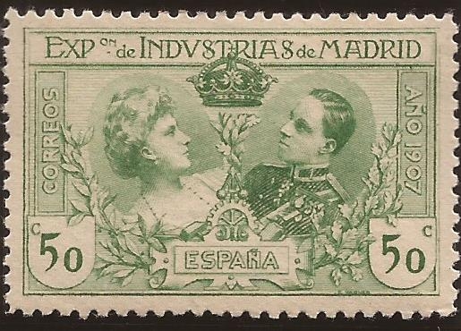 Exposicion de Industrias de Madrid 1907 50 cénts