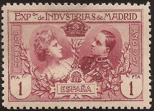 Exposicion de Industrias de Madrid 1907 1 pta