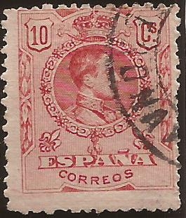 Alfonso XIII  Tipo Medallón  1909  10 cents