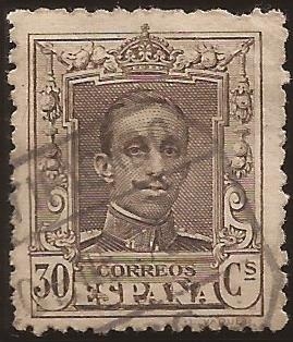Alfonso XIII. Tipo Vaquer  1922 30 cents