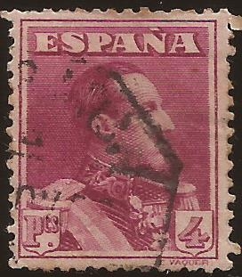 Alfonso XIII. Tipo Vaquer  1922 4 ptas