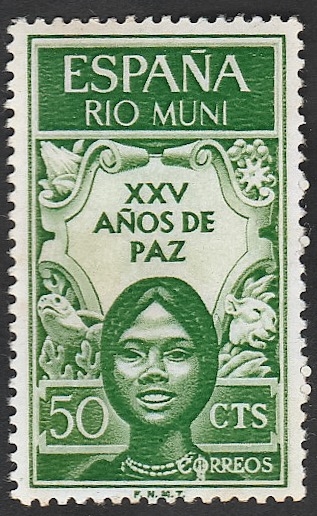 rio muni - 60 - XXV Años de Paz, Alegoría