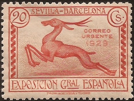 Antílope, Correo urgente  1929  20 cents