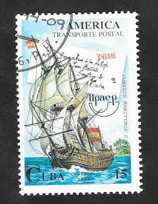 3418 - Upaep-América, Transporte postal marítimo