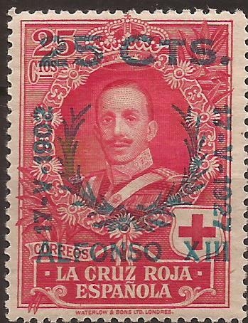Cruz Roja Alfonso XIII  1927 25 cents