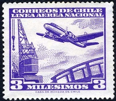 Avión y grúa