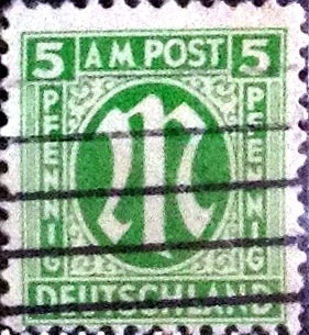 Scott#3N4a intercambio, 0,35 usd, 5 cents. 1945