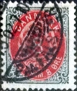 Scott#28 intercambio, 0,50 usd, 8 cents. 1875
