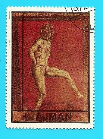 AJMAN - Satiro danzante - Villa del misterio - Arte Romano - Pompeya