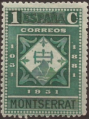 IX Cent Fundación Monasterio de Montserrat  1931  1 cent