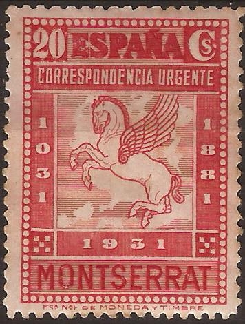 IX Cent Fundación Monasterio de Montserrat  1931  20 cents