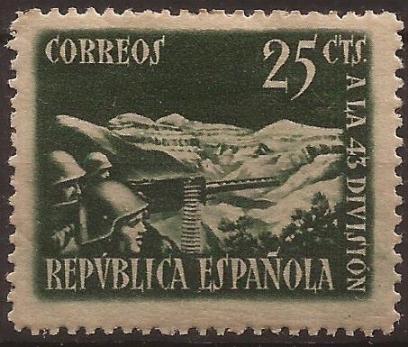 Homenaje a la 43 División  1938  25 cents