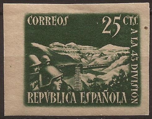 Homenaje a la 43 División  1938  25 cents
