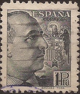 General Franco 1939 1 pta