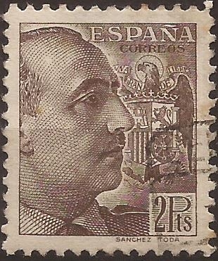 General Franco 1939 2 ptas