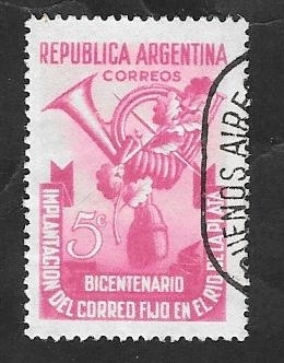 497 - 200 Anivº del Correo en Río de la Plata