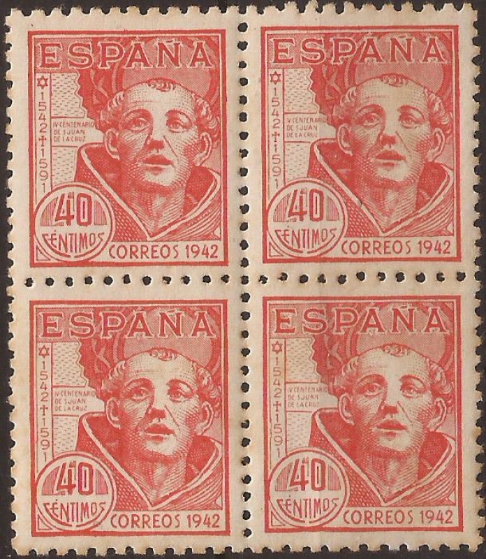 IV Cent San Juan de la Cruz  1942  40 cents