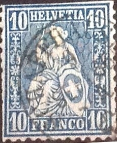 Scott#44 intercambio, 0,85 usd, 10 cents. 1862