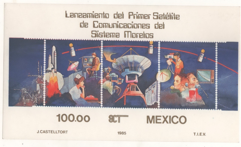 Lanzamiento del primer satélite de comunicaciones del sistema Morelos