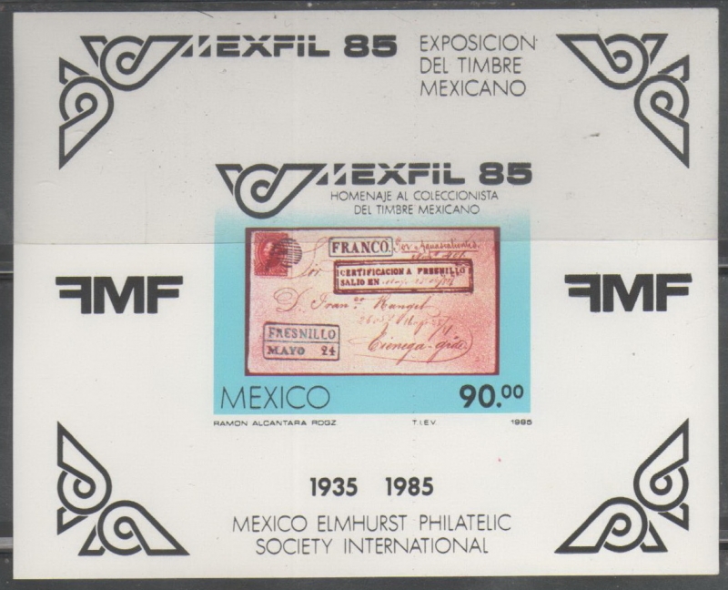 EXPOSICION DEL TIMBRE MEXICANO 1985