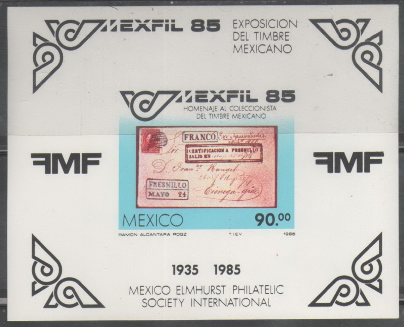 EXPOSICION DEL TIMBRE MEXICANO 1985