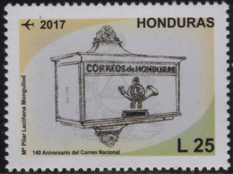 140.º aniversario del Servicio Postal de Honduras