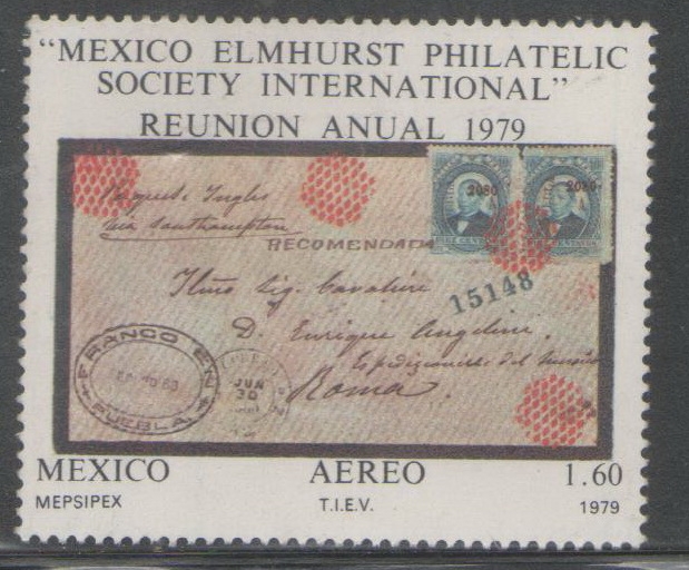 MÉXICO ELMHURST PHILATELIC SOCIETY UNTERNACIONAL REUNIÓN ANUAL 1979