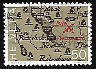 Mapa con la localizacion de la batalla de 1698