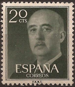 General Franco  1955  20 cents
