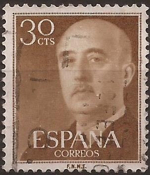 General Franco  1955  30 cents