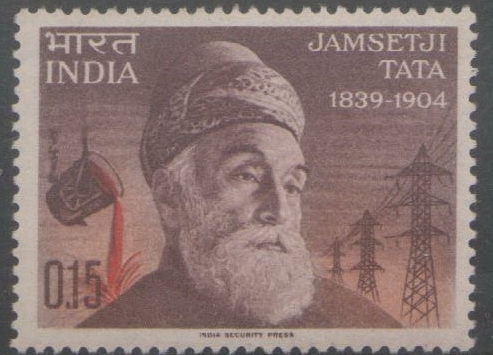 125 ANIVERSARIO DEL NACIMIENTO DE JAMSETJI TATA 1839-1904 fundador de la industria del acero,