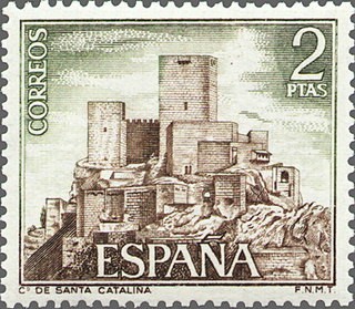 ESPAÑA 1972 2094 Sello Nuevo Serie Castillos Santa Catalina Jaén
