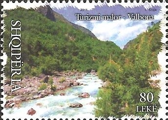 Valbonë River and mountains