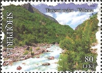 Valbonë River and mountains