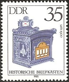 Mailbox, about 1900 (GDR)