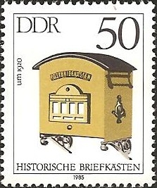 Mailbox, about 1920 (GDR)