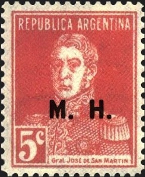 José Francisco de San Martín (1778-1850), ovpt. “M.H.”