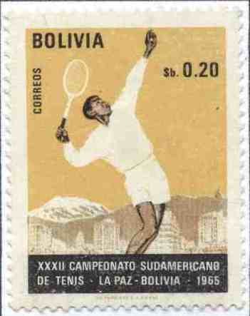 Conmemoracion del XXXII Campeonato sudamericano de tenis realizado en La Paz