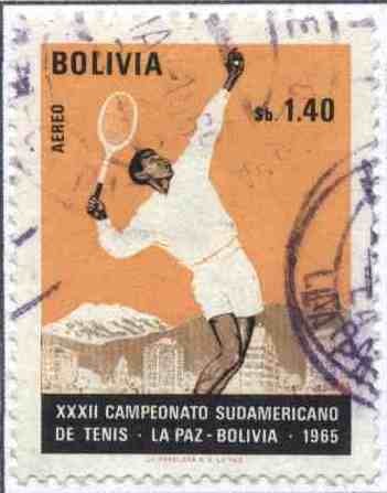 Conmemoracion del XXXII Campeonato sudamericano de tenis realizado en La Paz