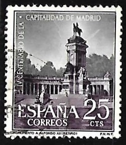 IV centenario de la capitalidad de Madrid - Monumento de Alfonso XII