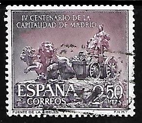 IV centenario de la capitalidad de Madrid - Fuente de Cibeles