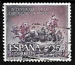IV centenario de la capitalidad de Madrid - Fuente de Cibeles