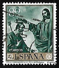 Francisco de Zurbaran - Jesus coronando a San Jose